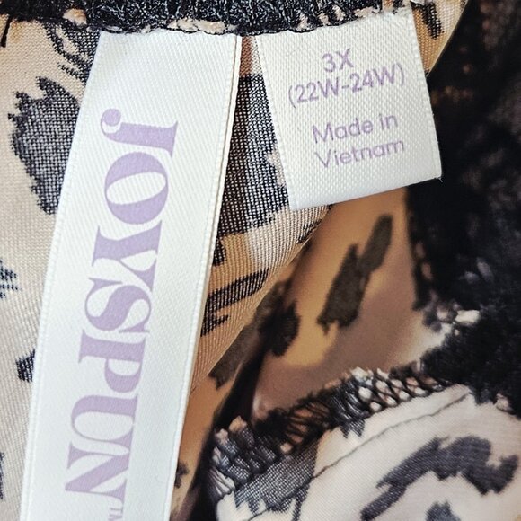NWT Joyspun Womens Satin Chemise Animal Leopard Print Cheetah 3X (22W-24W) - Picture 6 of 6